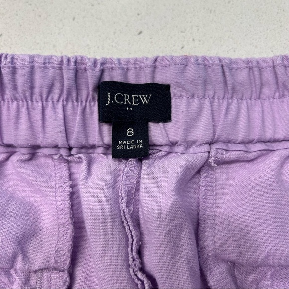 J crew linen blend Lavender Pants 8 - Picture 4 of 6